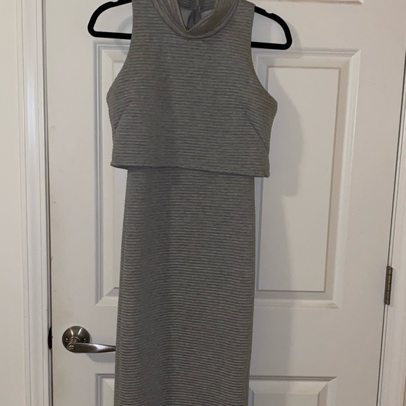 Gray women’s size s layered dress - Picture 1 of 2